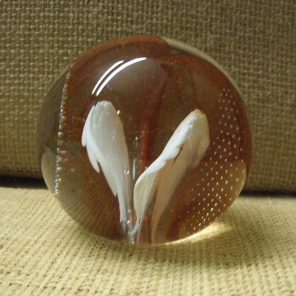 Art Glass Sphere Paper Weight - Picture 7 of 16